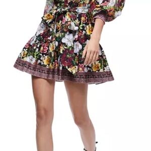 Alice & Olivia TIFFIE PUFF SLEEVE MINI DRESS Size 0